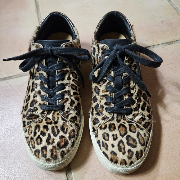 Greats Shoes - GREATS BROOKLYN Leopard Calf Hair Sneakers